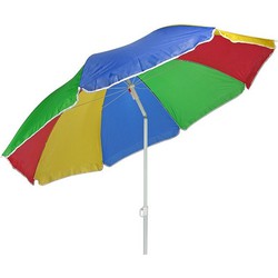 Voordelige regenboog parasol 180 cm - Parasols