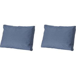 Madison -  Lounge Rugkussen Panama safier blue - Ca. 40x60 cm - Set van 2