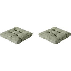 Madison -  Florance Zitkussen Panama sage - Ca. 60x60 cm - Set van 2