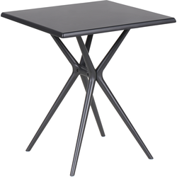 PIAVE - Tuintafel - Zwart - 70 x 70 cm - Synthetisch materiaal