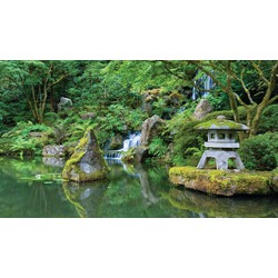 Japanse tuin 130x70cm Tuinschilderij - Customize-it