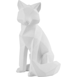 Decoratief beeld Fox Origami Wit - Vos - L - B 14 x H 25,5 CM