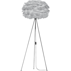 Eos Medium vloerlamp light grey - met tripod zwart - Ø 45 cm