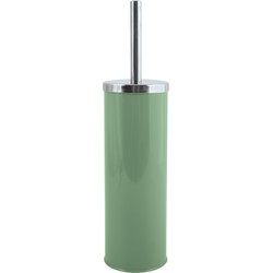 MSV Toiletborstel in houder/wc-borstel - metaal - groen - 38 cm - Toiletborstels
