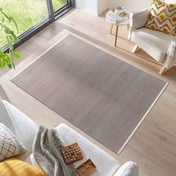 Opsia vloerkleed - Viscose Look - Gestreept Modern - Mocca / Taupe - 200 X 290 CM