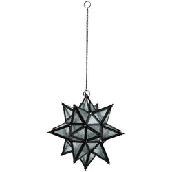 PTMD Cenida Kerstster Hanger - Ø26 cm - Glas - Zwart