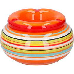 G.Wurm Storm asbak Casablanca - Keramiek - oranje - 11 x 6 cm - Asbakken
