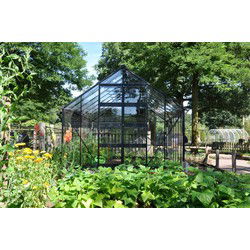 Bourton 1210, zwart gecoat, veiligheidsglas 3mm