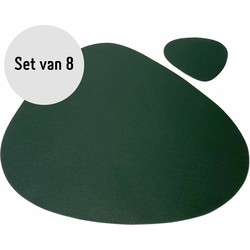 Krumble Placemat set design - 8 stuks - Groen