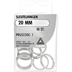 Sleutelringen 20mm 10st