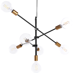 Beliani CREMERA - Hanglamp-Zwart-Metaal