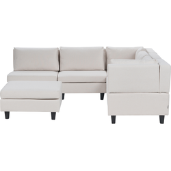 Beliani FEVIK - Modulaire Sofa-Beige-Polyester