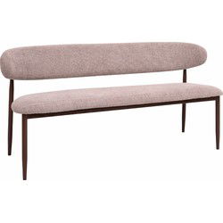 Eetkamerbank Taupe - Zithoogte 47cm - 160x55x77cm - Alexia