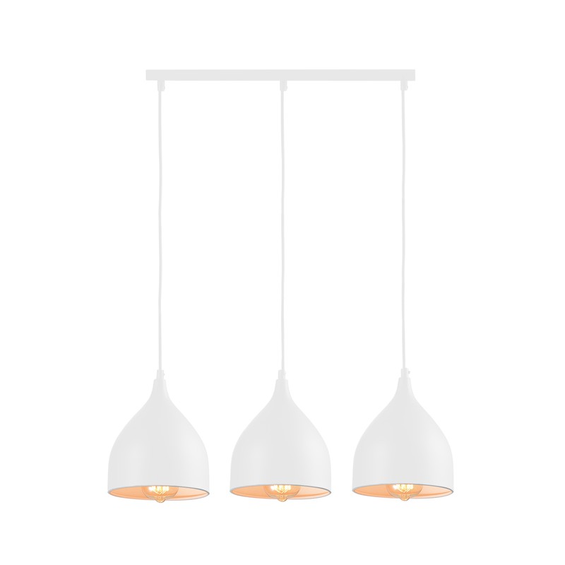 QUVIO Hanglamp 3-lichts wit - QUV5061L-WHITE - 