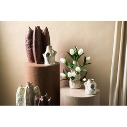 PTMD Vaas Marshali - 14x13x18 cm - Keramiek - Creme