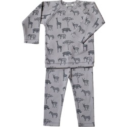 Snoozebaby Snoozebaby Organische Pyjama Safari Grey - maat 74/80