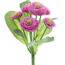 Bellis bush x6 beauty 20 cm kunstbloem