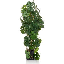 Monstera 3 stems h75 cm kunstbloem zijde nepbloem