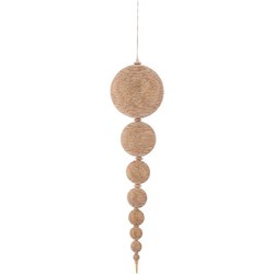 PTMD Kerstversiering Hanger Honora - 20x22x75 cm - Champagne