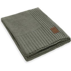 Knit Factory Uni Plaid XL - Urban Green - 195x225 cm