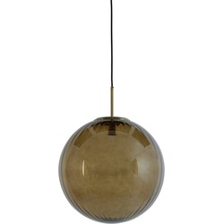Light&living Hanglamp Ø40 cm MAGDALA glas bruin+goud