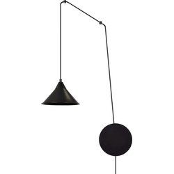 Scandinavische hanglamp Abramo Zwart