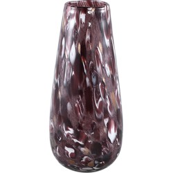 PTMD Gindora Purple glass vase round bulb design S