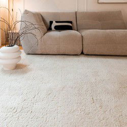 Berber Vloerkleed Ivoor wit Nador - Wol - 160 x 230 cm - (M)