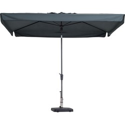 Stokparasol Delos luxe 200x300 cm Polyester grey zonwering - Madison