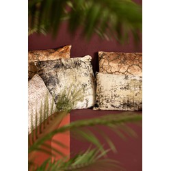 PTMD Sierkussen Kyleen - 50x3x50 cm - Fluweel - Goud