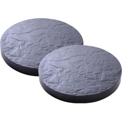 EDA Plantentrolley - 2x - roller - met wieltjes - D40 - kunststof - Plantenpotten