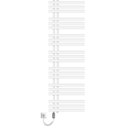 ECD Germany Design badkamer verwarming Iron EM Electric 1200W -500x1600 mm-Wit-Radiator Handdoekverwarmer Handdoekdroger