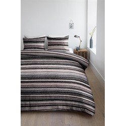 Ambiante Olivier - Dekbedovertrek - Eenpersoons - 140x200/220 cm - Antraciet
