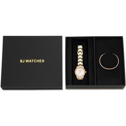 LW Collection SJ WATCHES Geschenkset Piacenza Horloge + Armbandje - Gift set