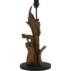 Light & Living - tafellamp - Ikal - bruin - hout - losse armatuur - E27 - 7036084
