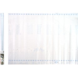 Plakfolie/raamfolie op rol - transparant mat - 45 cm x 2 meter - zelfklevend - Meubelfolie