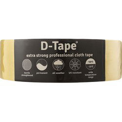 Tape permanent geel 50mmx50m