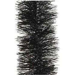 Kerstslingers - zwart - folie - 10 x 270 cm - guirlande - kerstboom decoratie - Kerstslingers