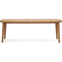 Kave Home - Maset 100% buitentafel in massief eucalyptushout 220 x 100 cm FSC