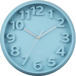 Wandklok Elevated Classic Numbers - Mistig blauw - 5x33.5x33.5cm