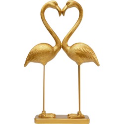 Kare Decofiguur Flamingo Love Gold 63cm