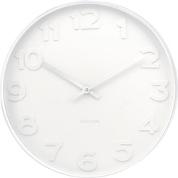 Wall Clock Mr. White Numbers