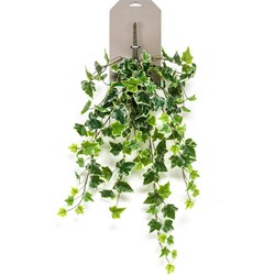 Ivy hanging bush green/white 70 cm kunstplant