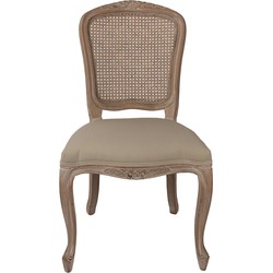 Clayre & Eef Eetkamerstoel 52x49x95 cm Bruin Hout
