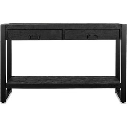 Benoa Britt 2 Drawer Sidetable Black 120 cm