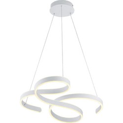 Moderne Hanglamp  Francis - Metaal - Wit
