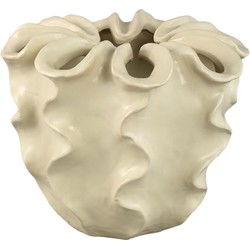 PTMD Bloempot Rudie - 32x32x28 cm - Keramiek - Creme