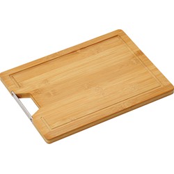 Kesper Bamboe houten groente/vlees snijplank - 23 x 33 cm - Snijplanken