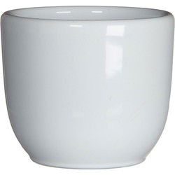 5 stuks - Bloempot Pot rond tusca 6.5 x 7.5 cm wit Mica
