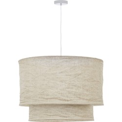 Kave Home - Lampenkap van beige linnen voor plafondlamp Mariela Ø 60 x 40 cm